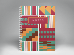 Afrocentric Kente Pattern Notebooks | AfroTouch Design