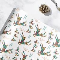 Christmas Reindeer Gift Wrap | AfroTouch Design