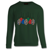 Diverse Christmas sweatshirt Jumper with digital African print and ethnic design fabric 