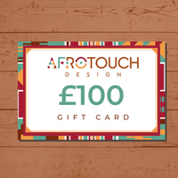 Afrotouch Design Gift Card Voucher to buy African Ethnic Greeting Cards and Diverse Stationery and Gift items