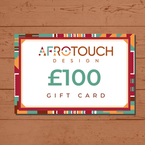 Afrotouch Design Gift Card Voucher to buy African Ethnic Greeting Cards and Diverse Stationery and Gift items