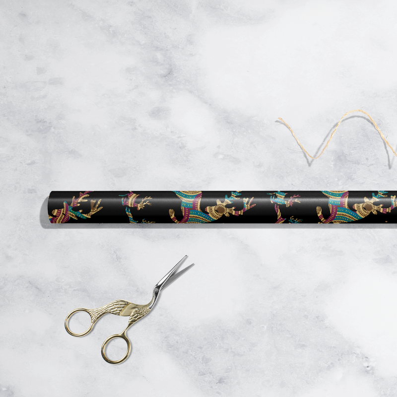 Christmas Reindeer Gift Wrap | AfroTouch Design