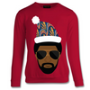 Diverse Christmas sweatshirt Jumper with digital African print and ethnic design fabric 