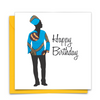 Diverse Ethnic Black African Birthday Cards with  wax print clothes