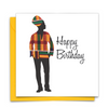 Diverse Ethnic Black African Birthday Cards with  wax print clothes