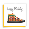 Diverse Ethnic Black African Birthday Cards with  wax print trainer