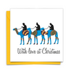 Diverse African Print Christmas Card with Three Kings