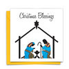 Diverse African Print Christmas Card with nativity