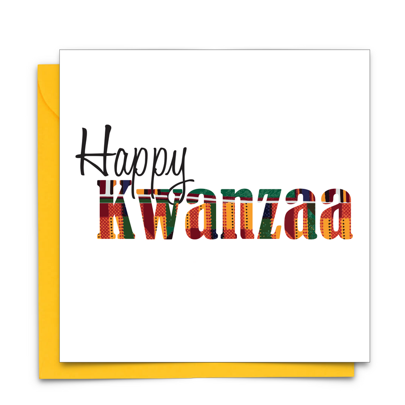 Happy Kwanzaa card with text