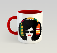 Afro Lips (Kente) Mug