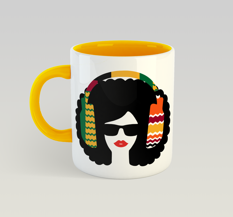 Afro Lips (Kente) Mug