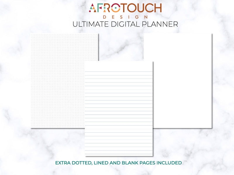 Digital Planner | AfroTouch Design (Undated)