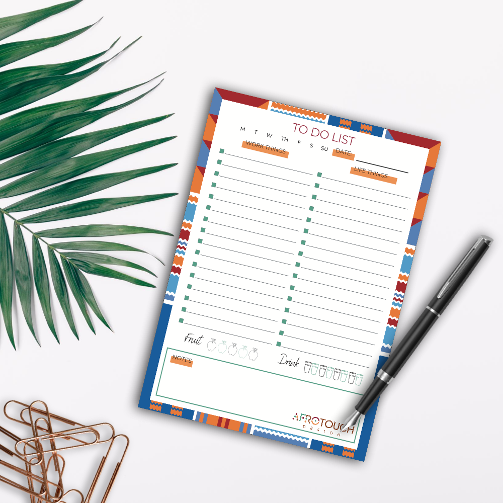 A5 To-Do-List | AfroTouch Design