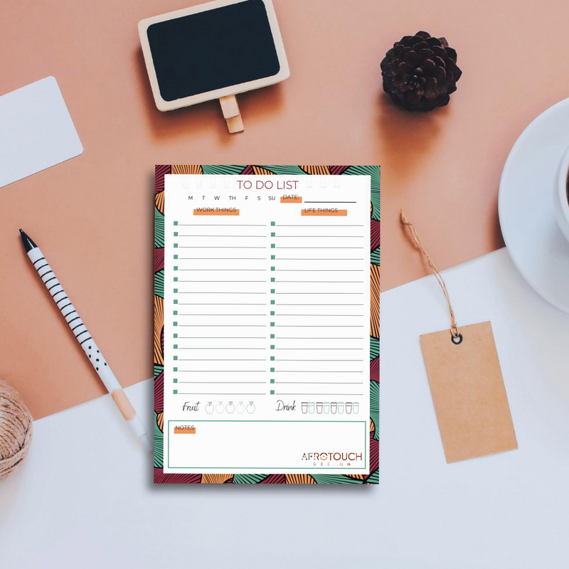 A5 To-Do-List | AfroTouch Design